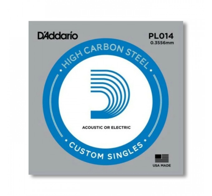D'Addario PL014 - одиночная струна 14 калибра