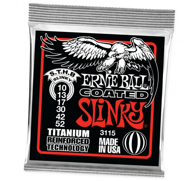 Ernie Ball 10-52 3115 Titanium Coated  - струны для электрогитары